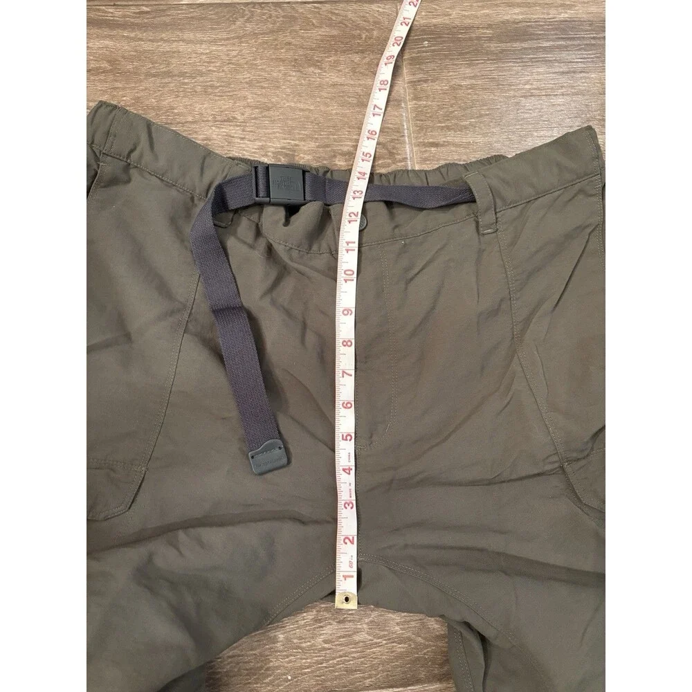 The North Face Pants Mens XL Convertible‎ Hiking Zipper To Shorts Belted Logo